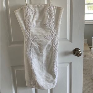 Lilly Pulitzer white strapless dress. Size 6